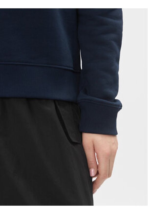 Tommy Jeans Bluza Badge DW0DW17325 Granatowy Boxy Fit. Kolor: niebieski. Materiał: bawełna