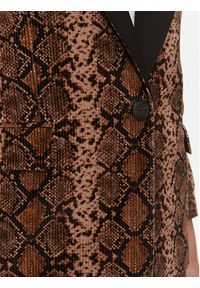 Pinko Marynarka Ginger 102481 A1EK Brązowy Regular Fit. Kolor: brązowy. Materiał: bawełna #5