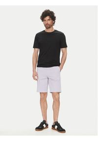 BOSS Szorty materiałowe Chino-Slim-Shorts 50536723 Fioletowy Regular Fit. Kolor: fioletowy. Materiał: bawełna