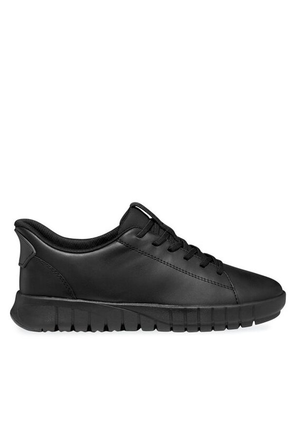 Geox Sneakersy D Flextride Plus D657SC 09B15 C9999 Czarny. Kolor: czarny. Materiał: skóra