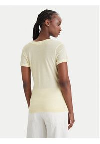 Guess T-Shirt W5GP31 KCSX2 Żółty Classic Fit. Kolor: żółty. Materiał: lyocell #2