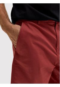 Selected Homme Szorty materiałowe Flex 16083844 Czerwony Regular Fit. Kolor: czerwony. Materiał: bawełna