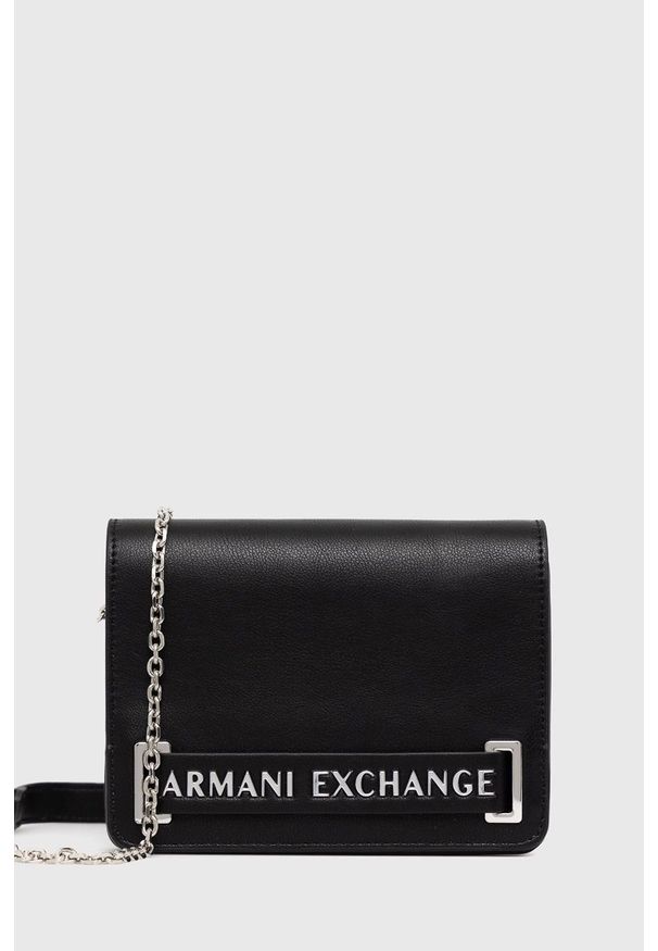 Armani Exchange Torebka kolor czarny. Kolor: czarny. Rodzaj torebki: na ramię