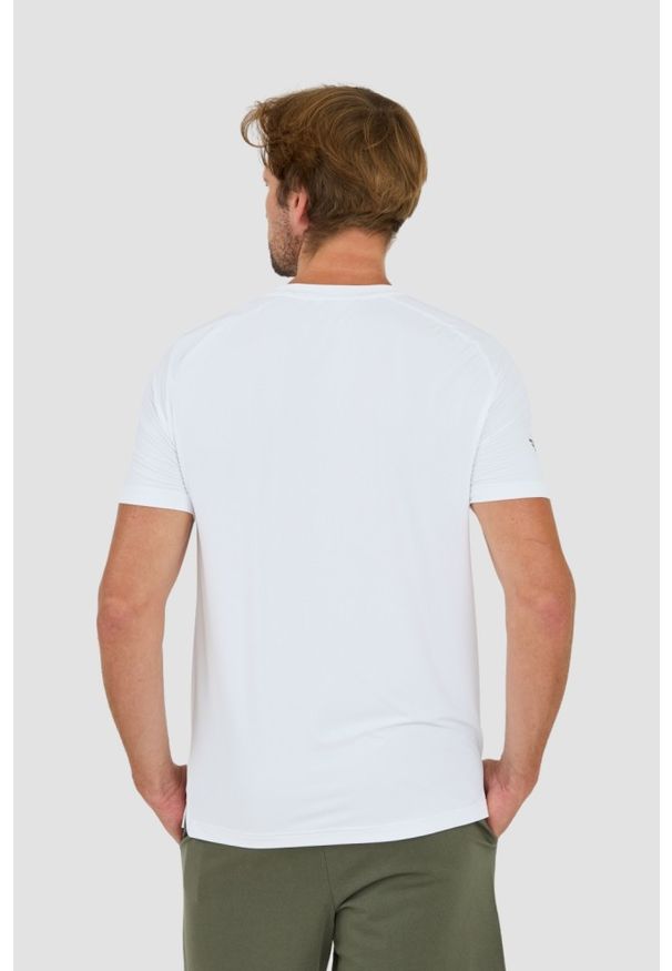 EA7 Emporio Armani - EA7 Biały męski t-shirt Ventus 7, Rozmiar XL. Kolor: biały