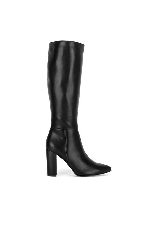 Jenny Fairy Kozaki HY316-5 Czarny. Kolor: czarny. Materiał: skóra