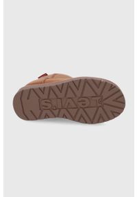 Levi's® - Levi's Śniegowce dziecięce kolor brązowy. Okazja: na spotkanie biznesowe. Nosek buta: okrągły. Kolor: brązowy. Materiał: guma. Styl: biznesowy #5