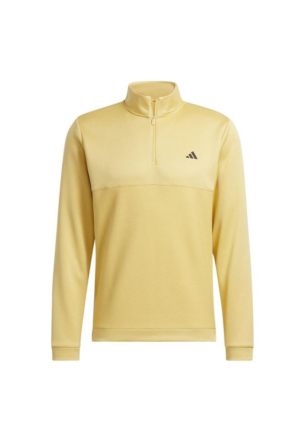 Adidas - Bluza Ultimate365 Textured Quarter-Zip. Typ kołnierza: golf. Kolor: biały. Materiał: materiał. Długość rękawa: długi rękaw