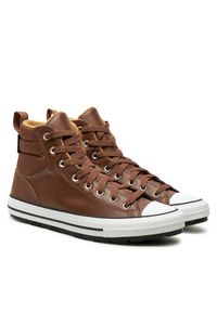 Converse Trampki Chuck Taylor All Star Berkshire Boot Water-Repellent A08562C Brązowy. Kolor: brązowy. Materiał: skóra