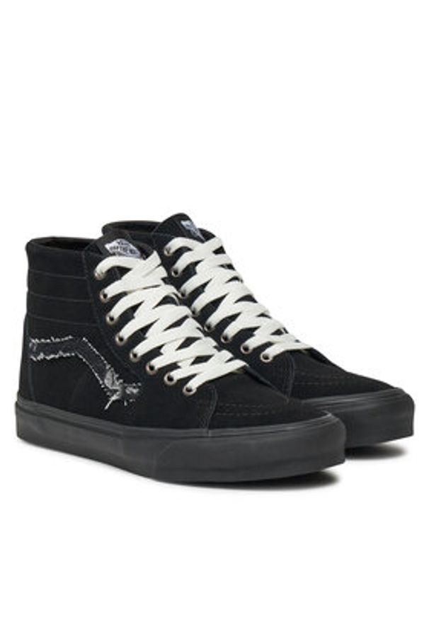 Vans Tenisówki Sk8-Hi Tapered VN0009QPBKA1 Czarny. Kolor: czarny. Materiał: skóra, zamsz