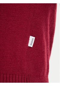 Guess Jeans Sweter W4BR83 Z3HO2 Czerwony Regular Fit. Kolor: czerwony. Materiał: syntetyk #3
