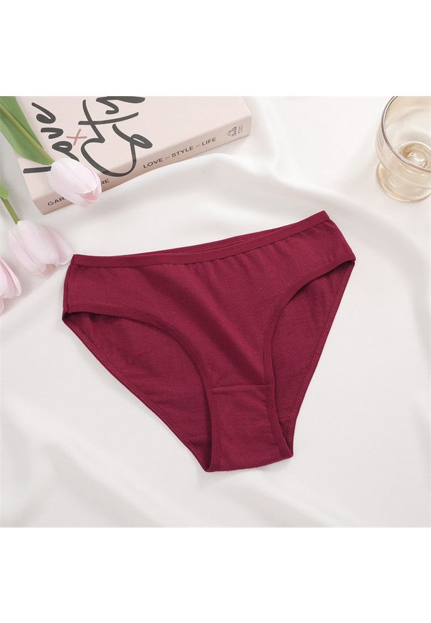 Intica - Figi gładkie dopasowane z wysokiej jakości materiałów Yongja. Kolor: czerwony. Materiał: materiał. Wzór: gładki