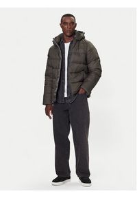 Calvin Klein Jeans Kurtka puchowa LV04RC518G Khaki Regular Fit. Kolor: brązowy. Materiał: syntetyk #7