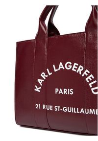 Karl Lagerfeld - KARL LAGERFELD Torebka A4W50027 Bordowy. Kolor: czerwony. Materiał: skórzane #3