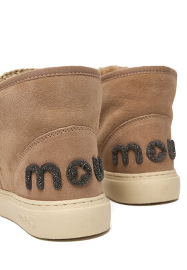 Mou Śniegowce MU.FW411001A Brązowy. Kolor: brązowy. Materiał: skóra, zamsz