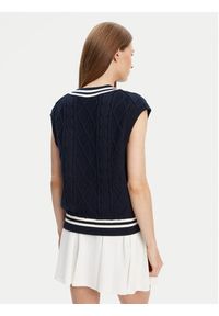 Guess Sweter V5GR00 Z3FB1 Granatowy Classic Fit. Kolor: niebieski. Materiał: bawełna