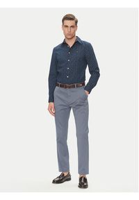 TOMMY HILFIGER - Tommy Hilfiger Koszula MW0MW38559 Granatowy Slim Fit. Kolor: niebieski. Materiał: bawełna #5