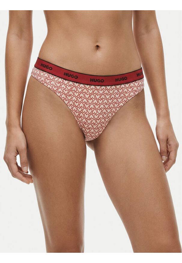 Hugo - HUGO Komplet stringów 50545703 Czarny. Kolor: czarny. Materiał: bawełna