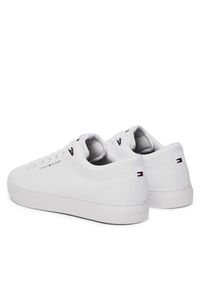 TOMMY HILFIGER - Tommy Hilfiger Sneakersy Th Hi Vulc Core Low Lth Ii Ess FM0FM05511 Biały. Kolor: biały. Materiał: skóra #5