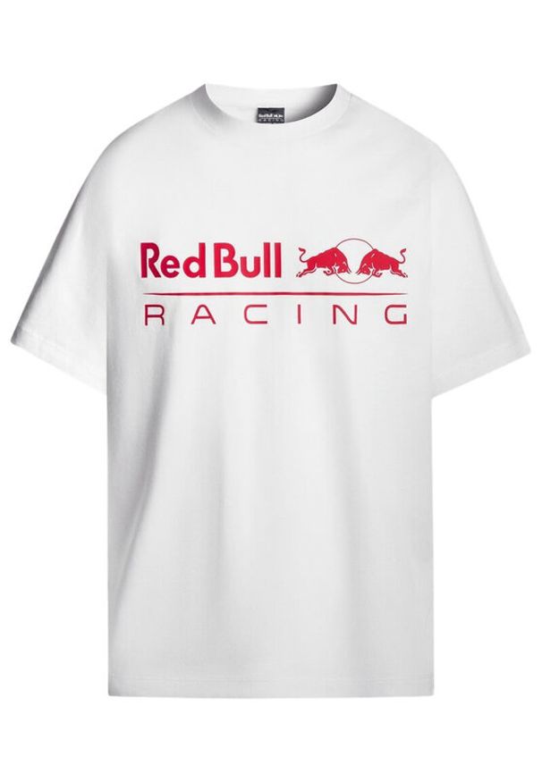 Pepe Jeans T-Shirt Red Bull Racing Logo Print 2025 Biały Regular Fit. Kolor: biały. Materiał: bawełna. Wzór: nadruk