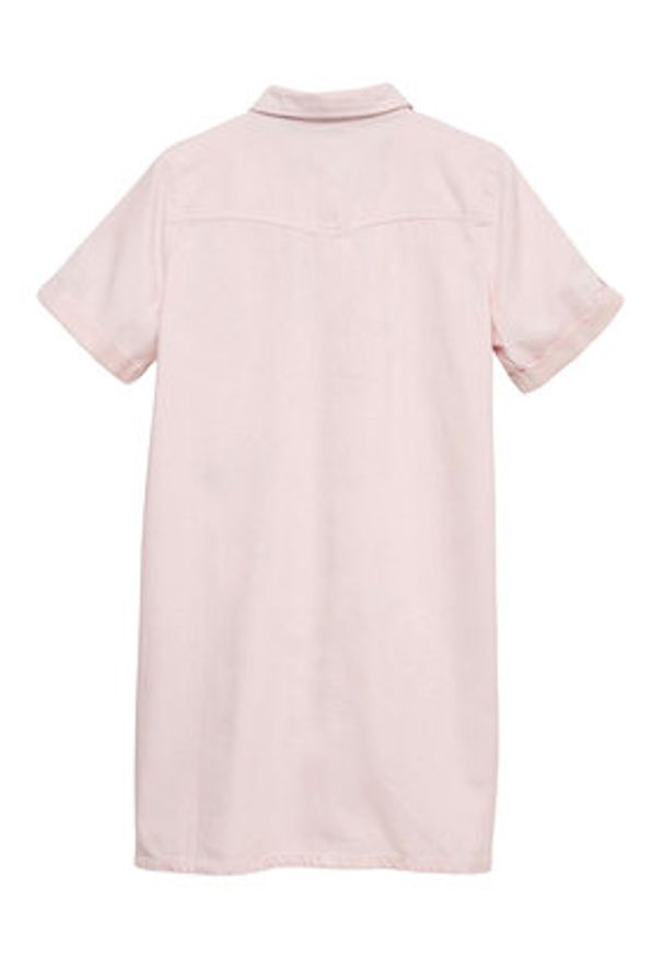 Vero Moda Sukienka jeansowa Jennie 10309665 Różowy Regular Fit. Kolor: różowy. Materiał: bawełna
