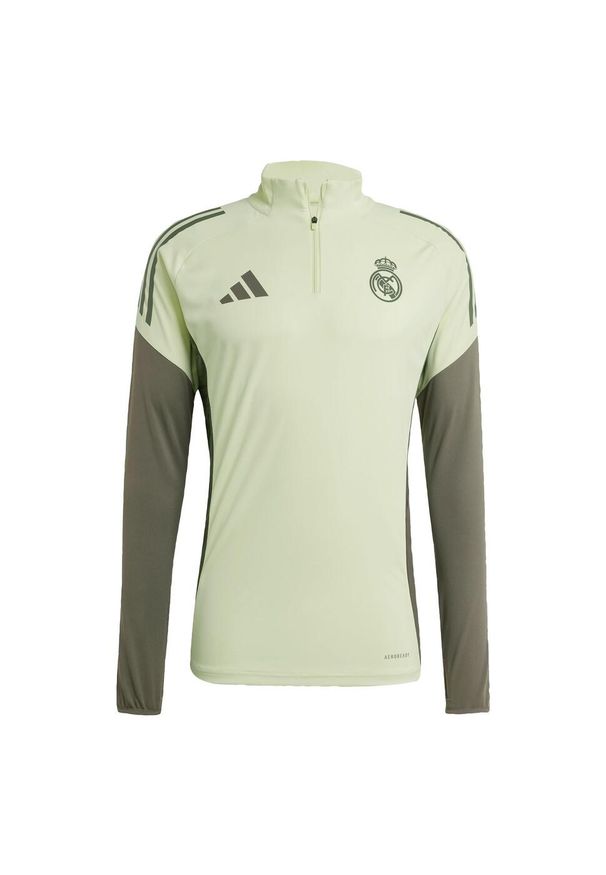 Adidas - Koszulka treningowa Real Madryt Tiro 25 Competition. Kolor: zielony. Materiał: dresówka. Sport: piłka nożna