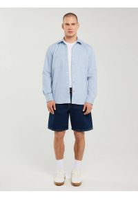 Big-Star - Szorty męskie jeansowe niebieskie Aleksy 508. Kolor: niebieski. Materiał: jeans. Długość: długie. Sezon: lato, wiosna. Styl: wakacyjny, elegancki