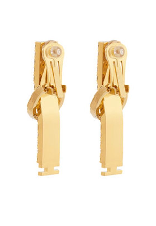 Elisabetta Franchi Klipsy OR-11M-52E2-V240 Złoty. Materiał: metalowe. Kolor: złoty