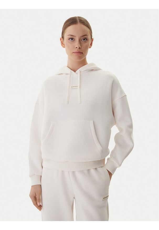 Armani Exchange Bluza XW000745 AF16134 U1003 Écru Regular Fit. Kolor: kremowy. Materiał: syntetyk, bawełna