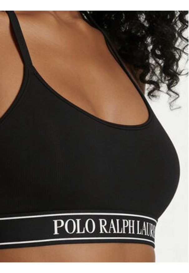 Polo Ralph Lauren Biustonosz top 4P0477 Czarny. Kolor: czarny. Materiał: syntetyk