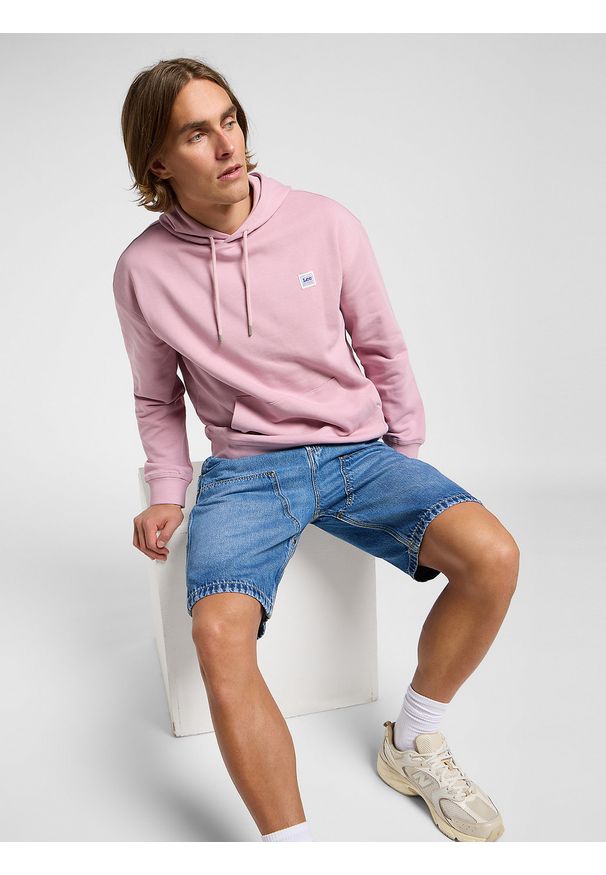 Lee - LEE MĘSKIE SPODENKI JEANSOWE LEE DBL KNEE CARPENTER SHORT RAVEN 112364160. Materiał: jeans