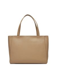 Calvin Klein Torebka Ck Medium Shopper K60K612811 Beżowy. Kolor: beżowy. Materiał: skórzane #4