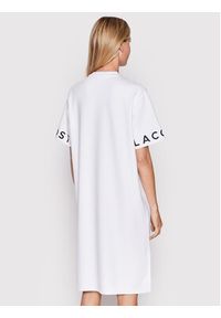 Lacoste Sukienka codzienna EF0107 Biały Relaxed Fit. Okazja: na co dzień. Kolor: biały. Materiał: syntetyk. Typ sukienki: proste. Styl: casual #4