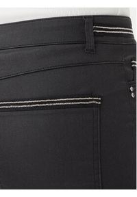 Morgan Spodnie materiałowe 212-PALONA Czarny Slim Fit. Kolor: czarny. Materiał: syntetyk, bawełna #3