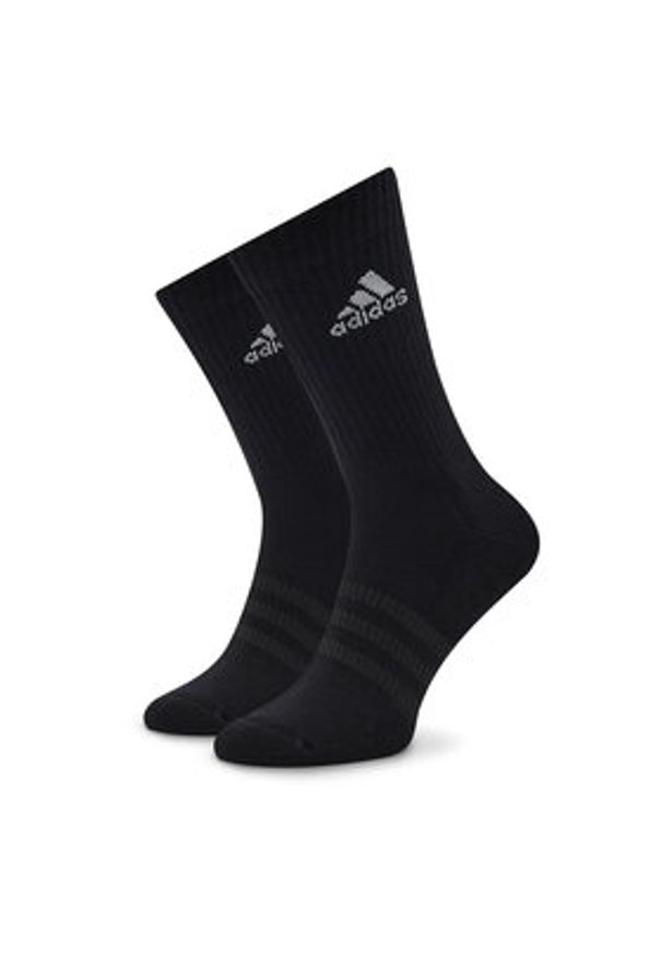 Adidas - adidas Zestaw 6 par wysokich skarpet unisex Cushioned IC1316 Czarny. Kolor: czarny. Materiał: bawełna