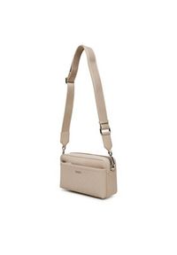 Calvin Klein Torebka Ck Must Aop Double Straps Camera LV04F3080G Brązowy. Kolor: brązowy. Materiał: skórzane