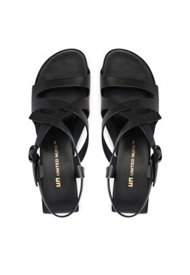 United Nude Sandały Mobius Straps Mid 109980116 Czarny. Kolor: czarny. Materiał: skóra