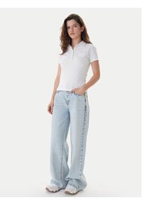 Guess Jeans Polo W5GP73 KCYR1 Biały Regular Fit. Typ kołnierza: polo. Kolor: biały. Materiał: bawełna #2