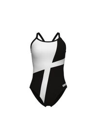 Damski kostium kąpielowy 1-częściowy Arena Diamond Lightdrop. Kolor: wielokolorowy, biały, czarny #1