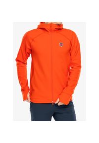 Fjällräven - Polar męski Fjallraven Expedition Fleece Hoodie. Kolor: pomarańczowy. Materiał: polar. Sport: turystyka piesza