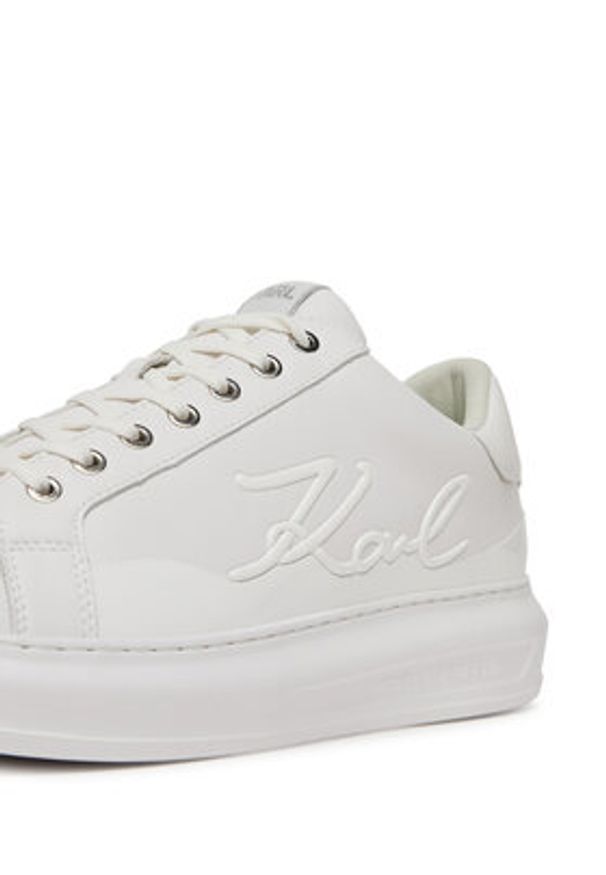 Karl Lagerfeld - KARL LAGERFELD Sneakersy KL52548F Biały. Kolor: biały. Materiał: skóra