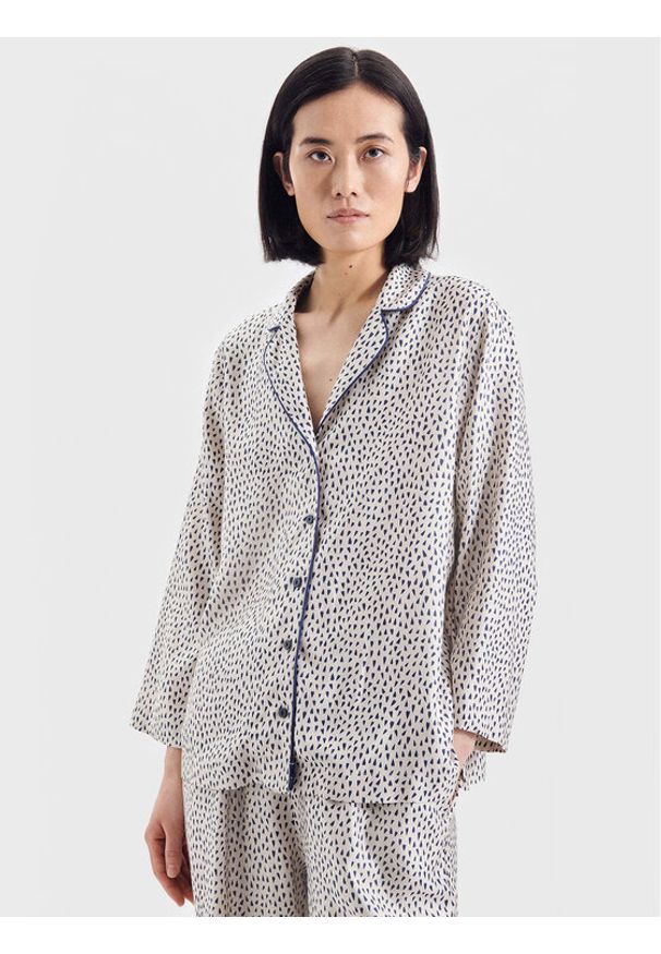 Seidensticker Koszulka piżamowa 12.520570 Beżowy Regular Fit. Kolor: beżowy