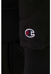Champion bluza 217060 męska kolor czarny z kapturem z aplikacją. Typ kołnierza: kaptur. Kolor: czarny. Wzór: aplikacja #2