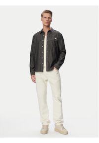 Calvin Klein Jeans Koszula jeansowa LV04RG115G Czarny Regular Fit. Kolor: czarny. Materiał: bawełna #5