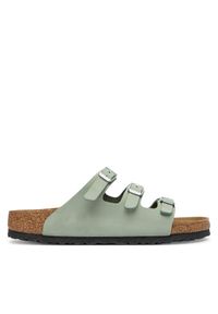 Birkenstock Klapki Florida 1030319 Zielony. Kolor: zielony. Materiał: nubuk, skóra #1