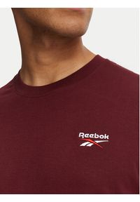 Reebok Longsleeve Feliks RK25738CCM Bordowy Regular Fit. Kolor: czerwony. Materiał: bawełna. Długość rękawa: długi rękaw #6
