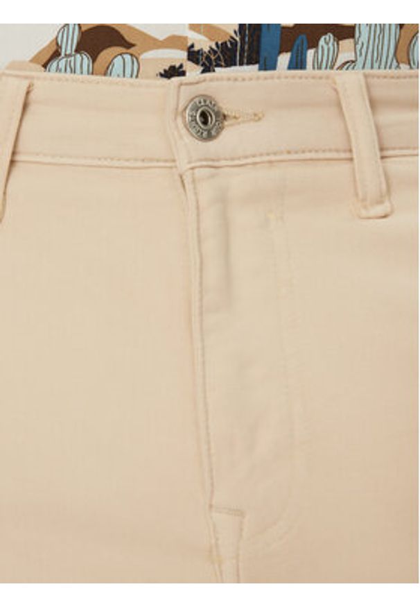 Blend Szorty jeansowe 20718139 Beżowy Regular Fit. Kolor: beżowy. Materiał: bawełna