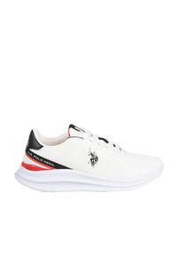 U.S. Polo Assn. Sneakersy "Kaleb002" | Kaleb002 | Mężczyzna | Biały. Kolor: biały. Materiał: materiał, skóra ekologiczna. Wzór: aplikacja, nadruk #4