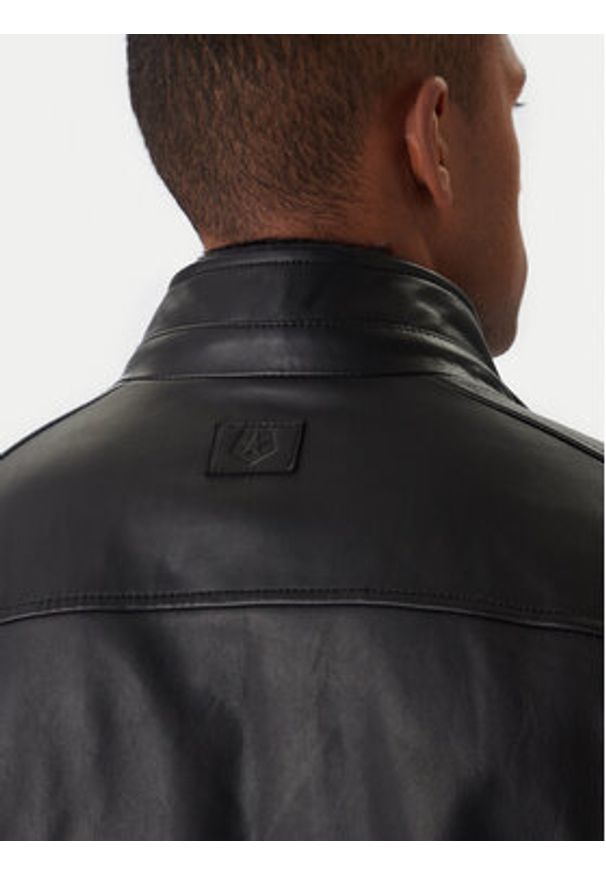 Milestone Kurtka skórzana Ms Franklin 531012 21265 Czarny Regular Fit. Kolor: czarny. Materiał: skóra