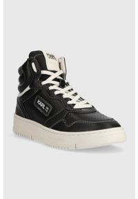 Karl Lagerfeld sneakersy KREW KC kolor czarny KL63050. Nosek buta: okrągły. Zapięcie: sznurówki. Kolor: czarny. Szerokość cholewki: normalna #4