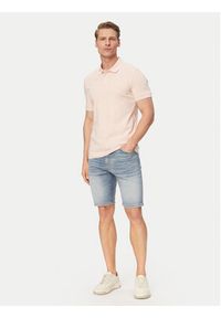 BOSS Polo Passenger 50507803 Różowy jasny Slim Fit. Typ kołnierza: polo. Kolor: różowy. Materiał: bawełna #3